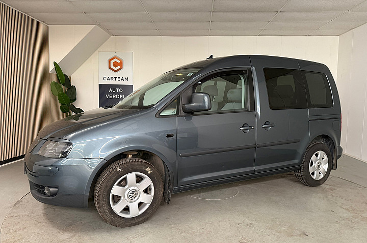 Volkswagen Caddy 1.6 Comf. 7 Persoons. Airco, Navigatie, LMV, dubbele schuifdeur